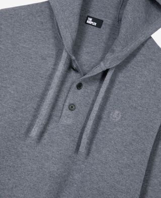 The Kooples H MIDDLE GREY MEL grey hoodie