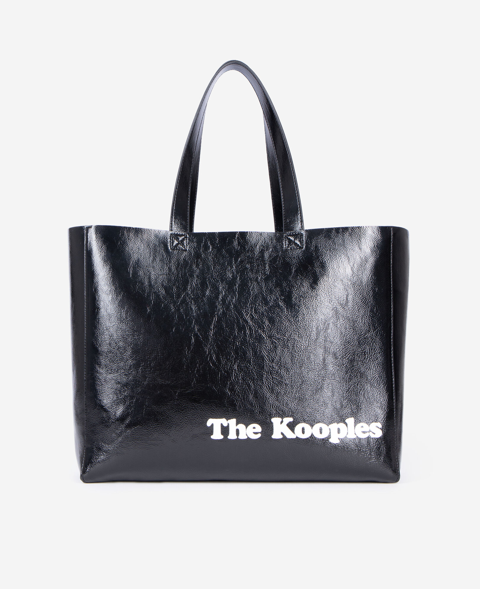 The Kooples FEMME BLACK sac cabas effet cuir noir