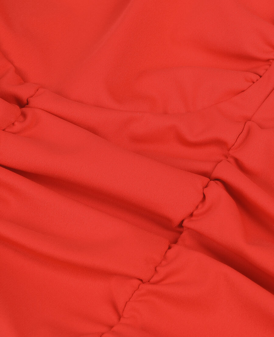 The Kooples FEMME RED top court avec drap&eacute; rouge