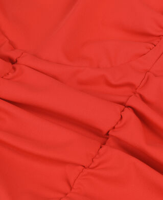 The Kooples FEMME RED top court avec drap&eacute; rouge