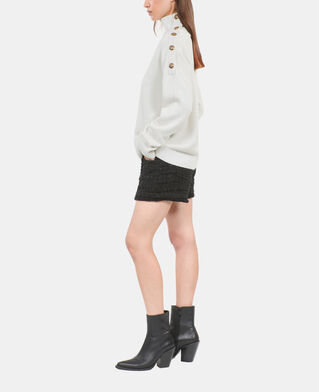 The Kooples FEMME ECRU pull en laine et cachemire écru