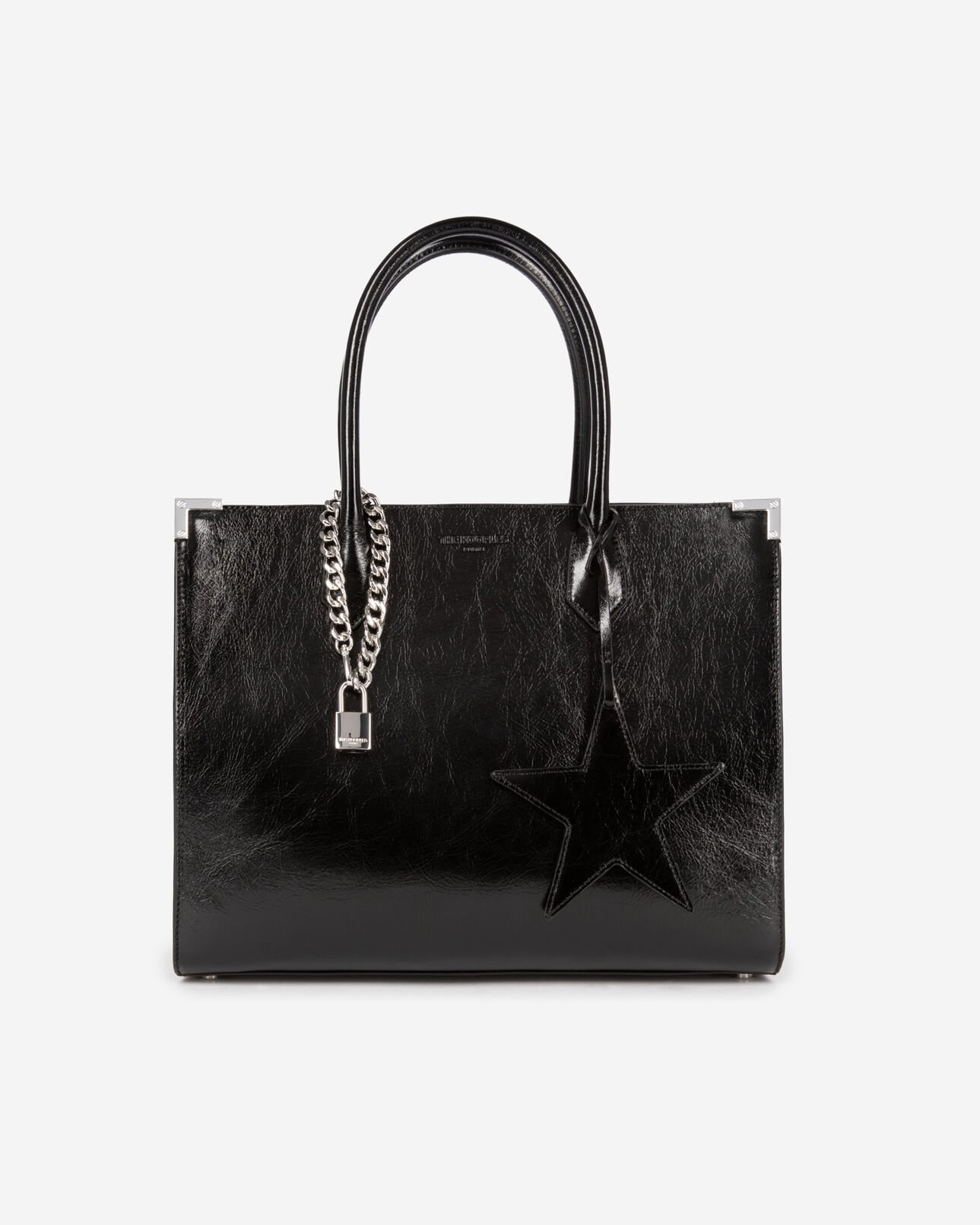 The Kooples MUJER SILVER charm para bolso con candado y llavero de plata