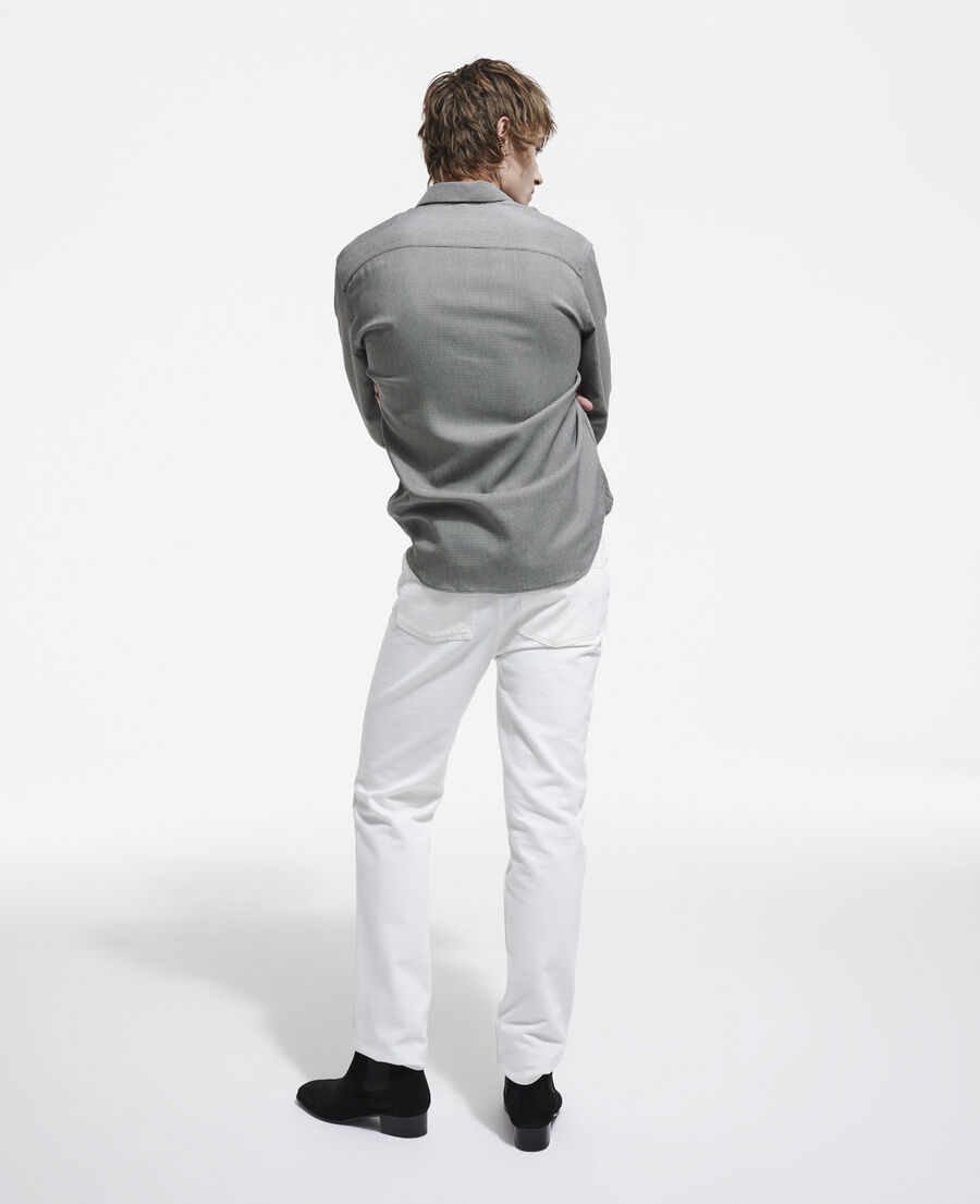 printed shirt with classic collar