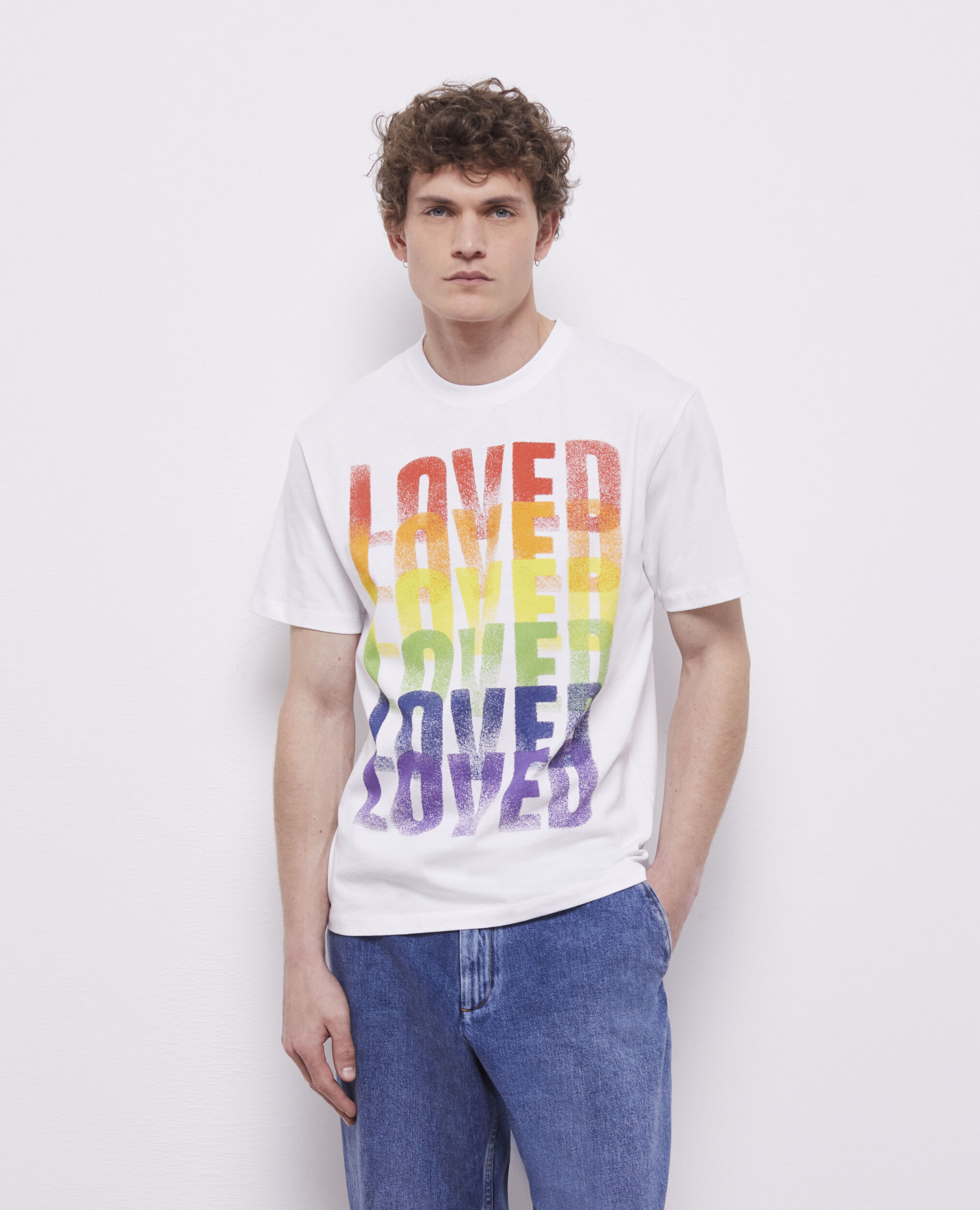 White Pride tshirt for men The Kooples