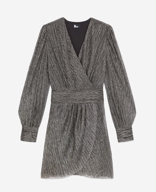 The Kooples FEMME SILVER robe courte argent&eacute;e