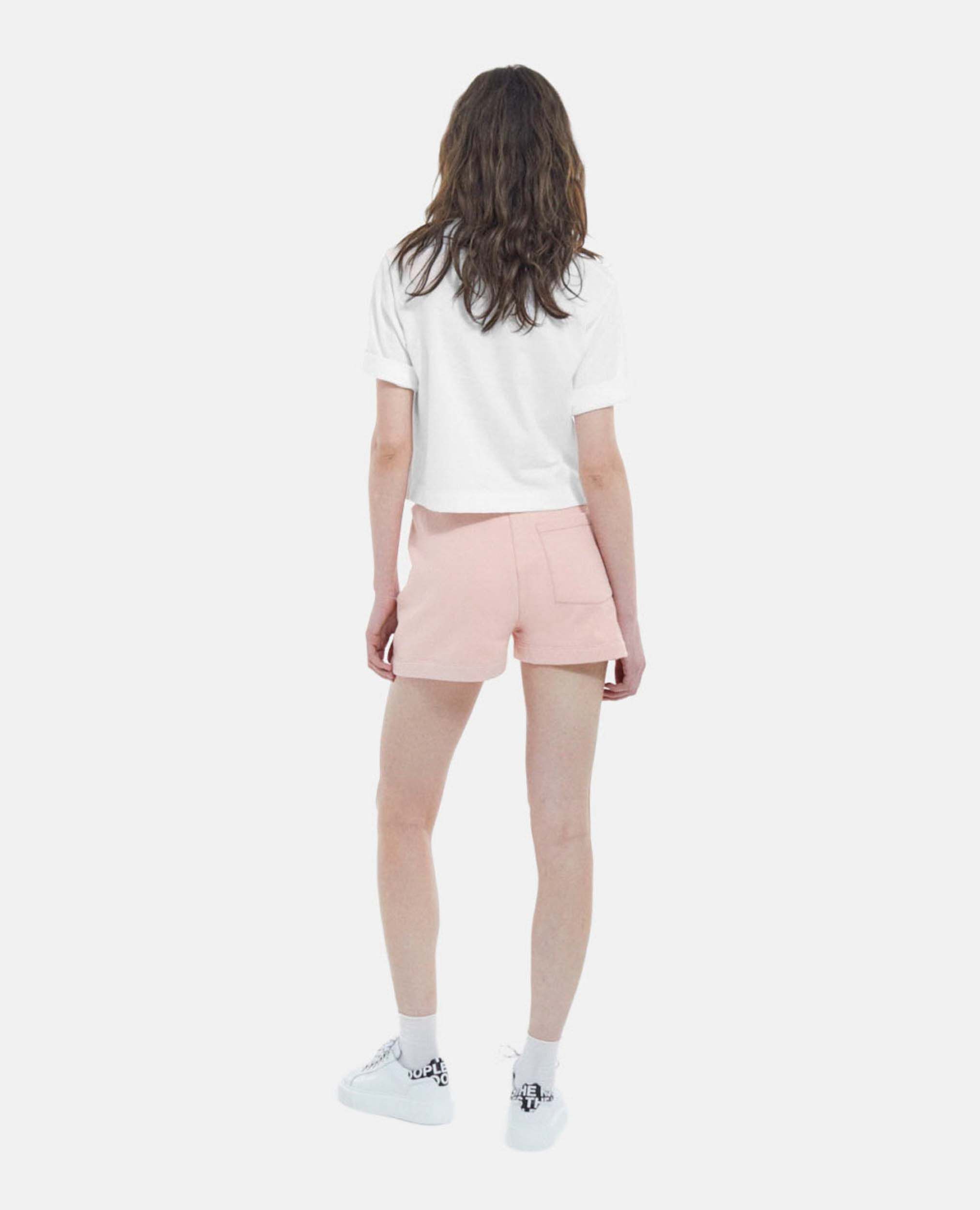 White cotton embroidered T-shirt w/ crew neck, WHITE, hi-res image number null