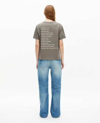 The Kooples DAMEN OLIVE KAKI khakifarbenes t-shirt what is