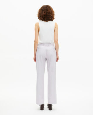 The Kooples F LIGHT PURPLE lilac straight-leg tailored pants