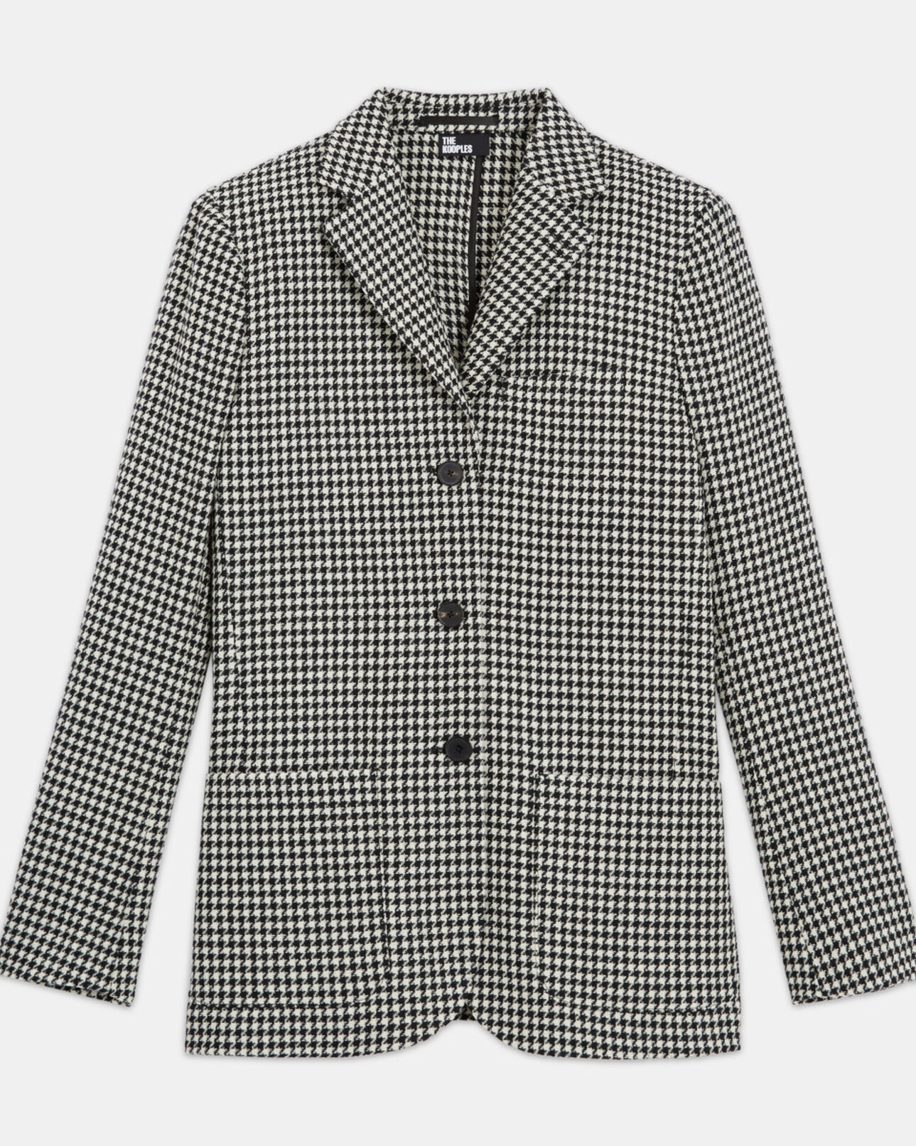 The Kooples DAMEN BLACK WHITE wolljacke mit print