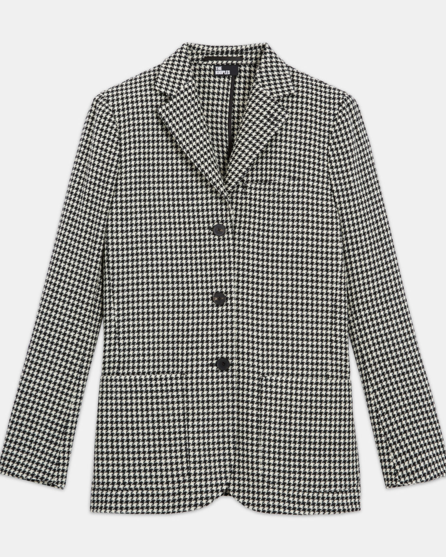 Wolljacke mit Print, BLACK WHITE, hi-res image number null