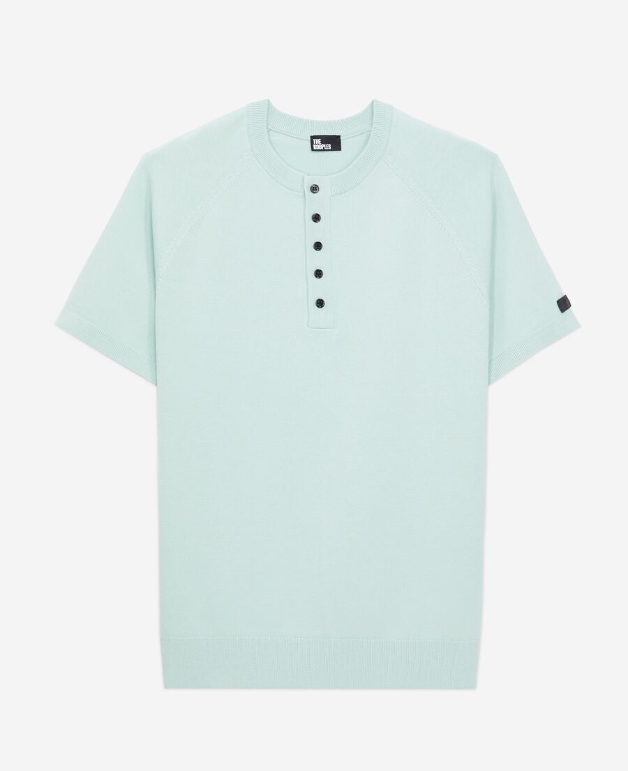 The Kooples H OCEAN men's green knit t-shirt