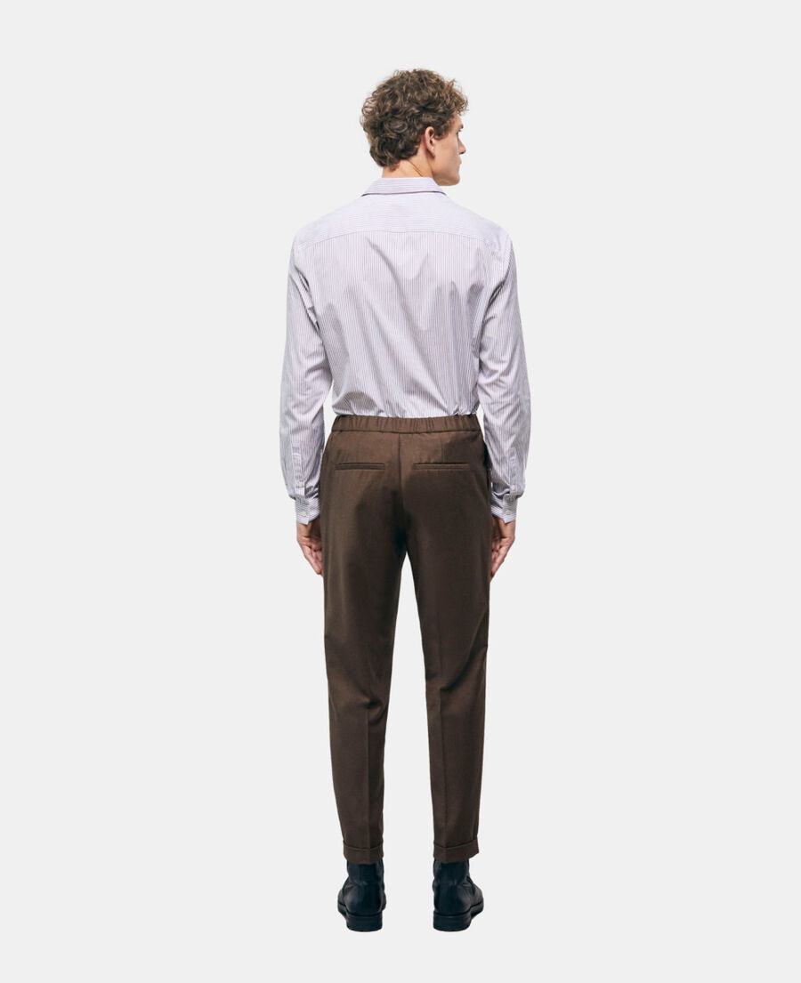 brown wool pants