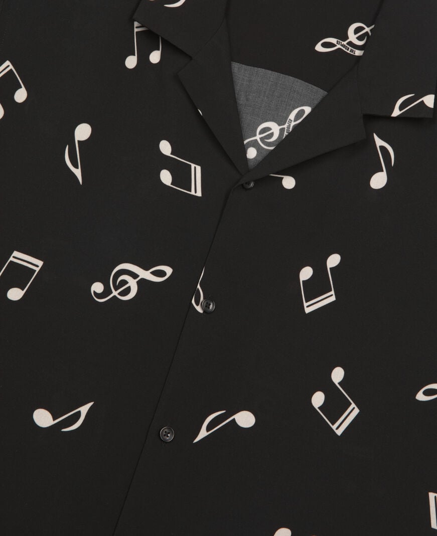 The Kooples HOMBRE BLACK WHITE camiseta de manga corta con estampado musical