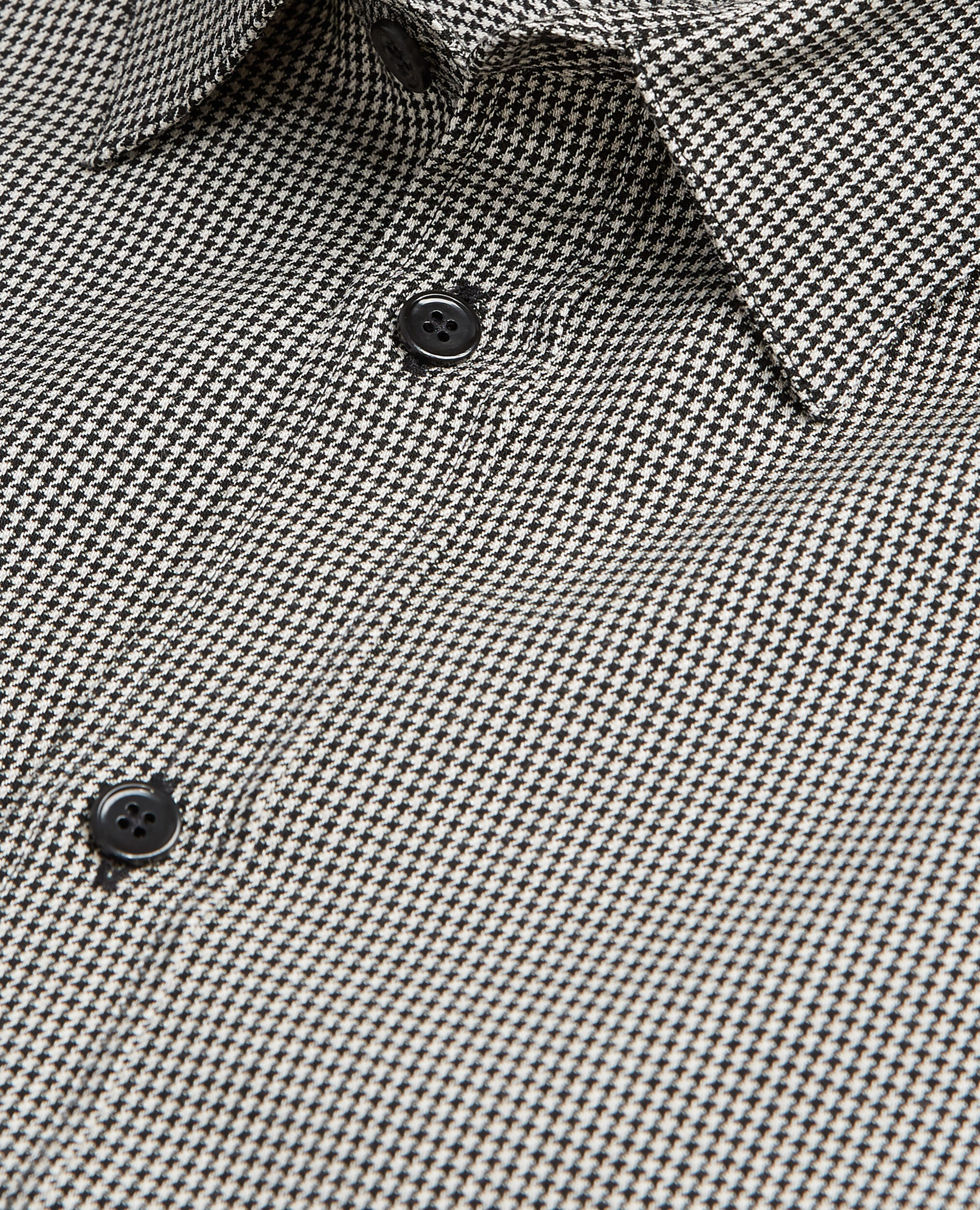 Printed shirt with classic collar, BLACK WHITE, hi-res image number null