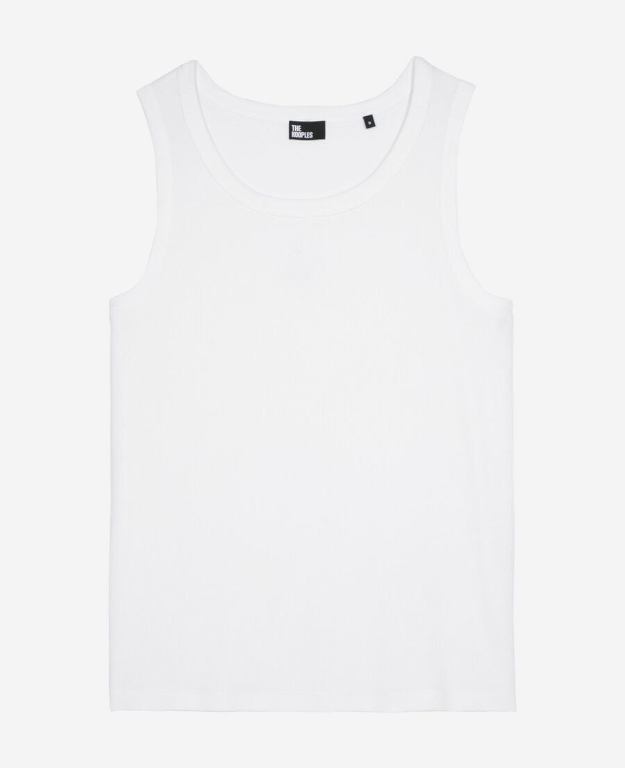 The Kooples HOMME WHITE d&eacute;bardeur avec broderie blason blanc