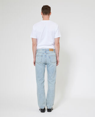 The Kooples MEN BABY BLUE light blue washed straight jeans