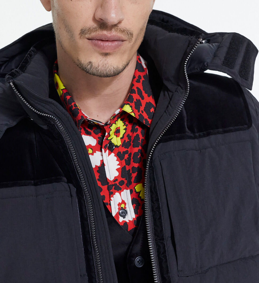 The kooples velvet down jacket top