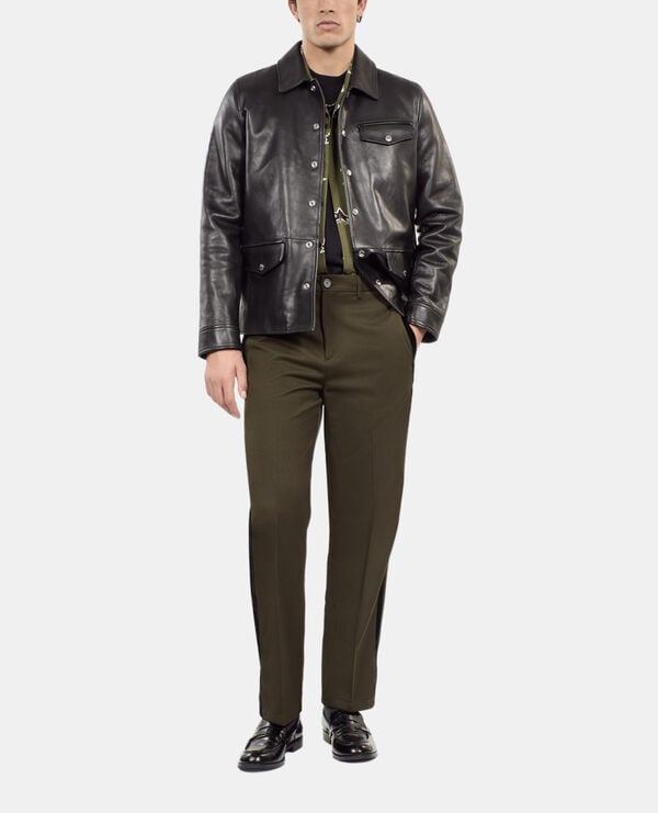 The Kooples HERREN BLACK schwarze lederjacke