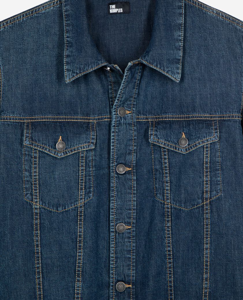 The Kooples H MEDIUM BLUE long-sleeved denim shirt