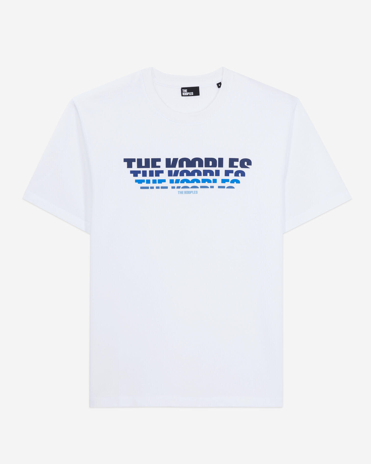 Weißes T-Shirt Herren mit Logo-Siebdruck, WHITE, hi-res image number null