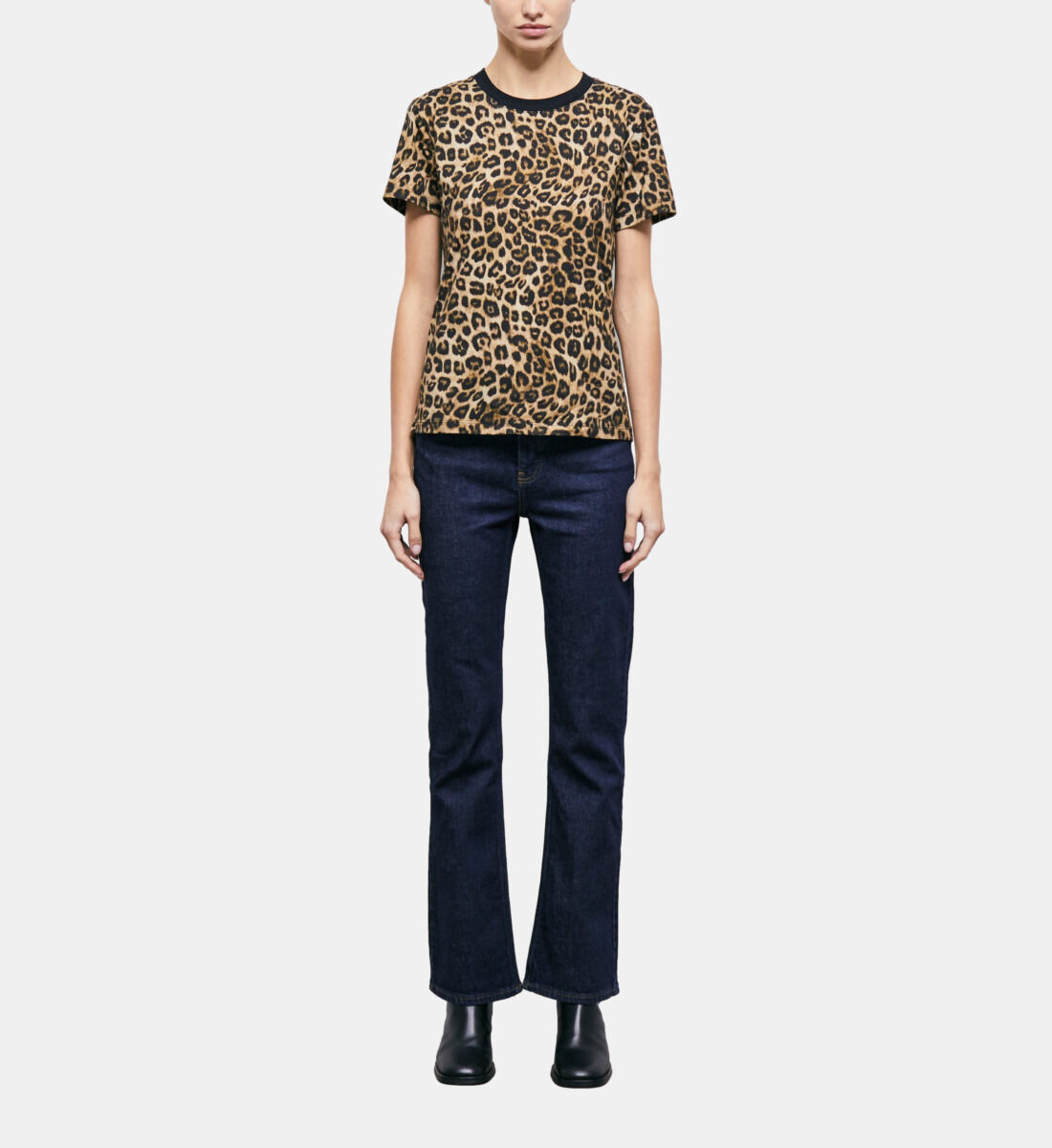 Women s leopard print t shirt The Kooples US