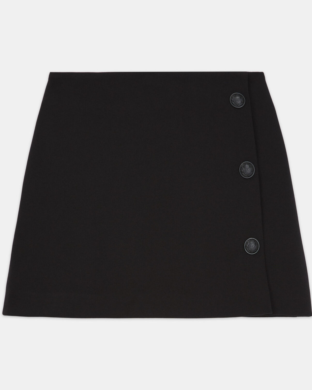 The Kooples FEMME BLACK jupe courte noire