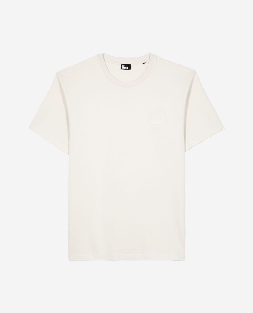 The Kooples HOMME LIGHT BEIGE t-shirt à logo beige