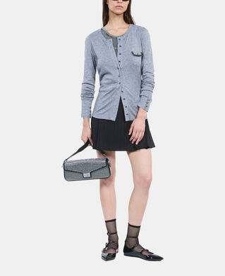 The Kooples FEMME GREY MELANGE t-shirt manches longues gris