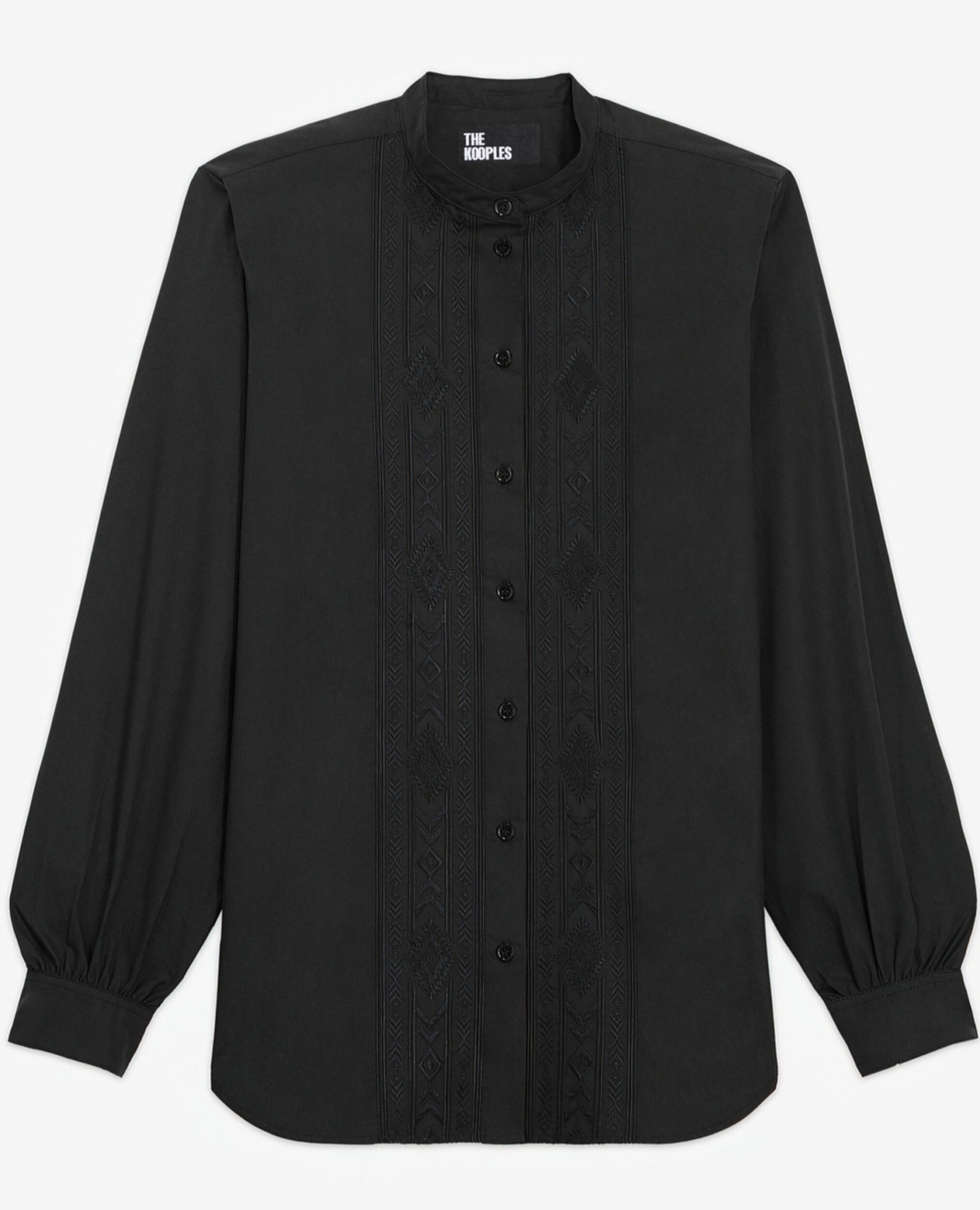Camisa bordada negra, BLACK, hi-res image number null