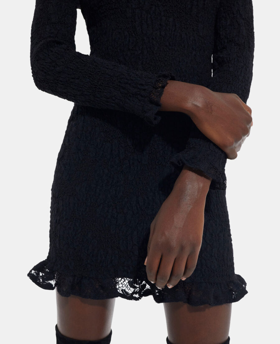 short black lace dress