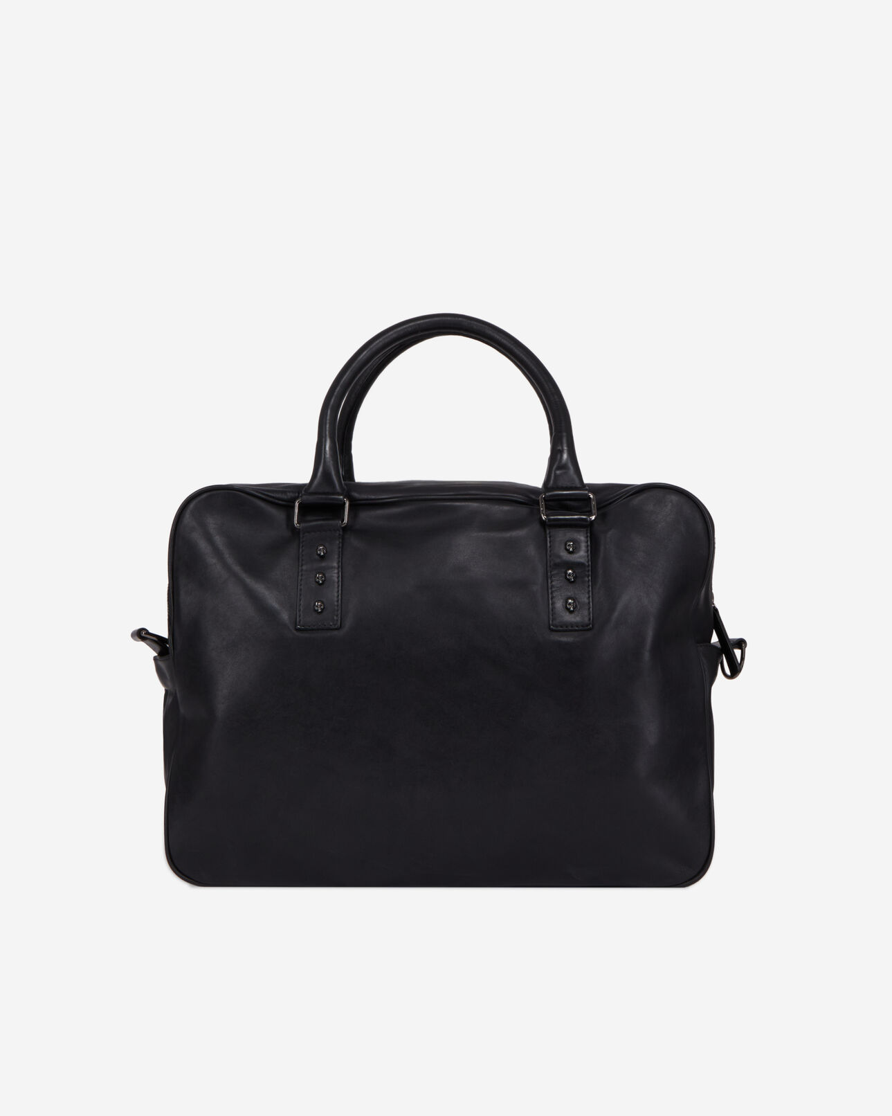 The Kooples MEN BLACK black leather briefcase
