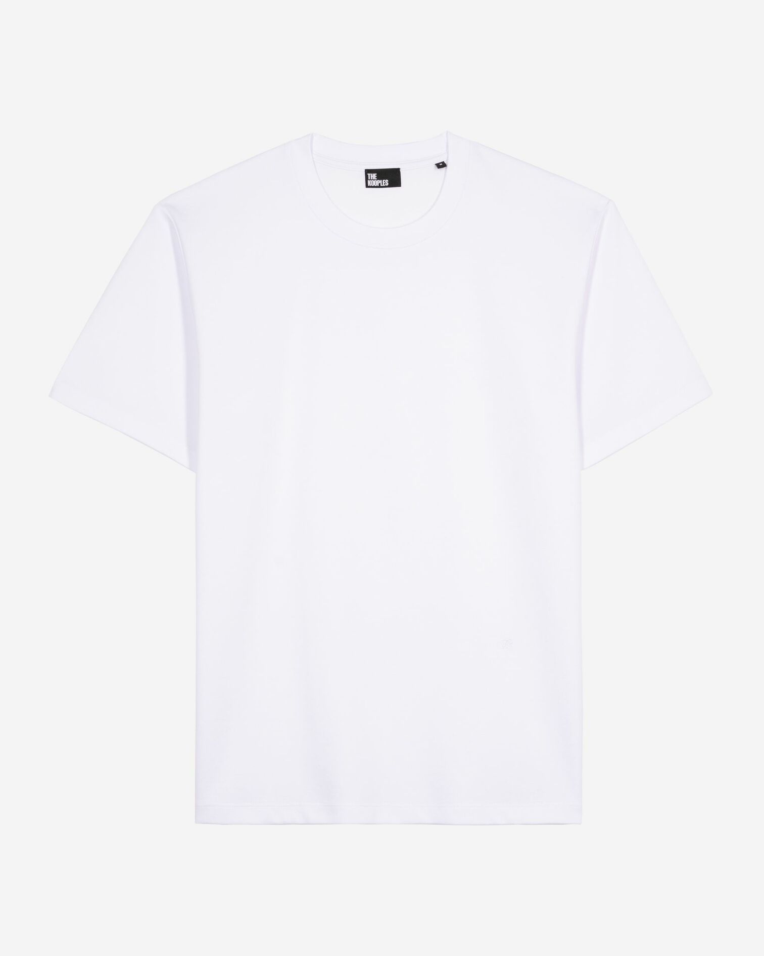 Plain white T-shirt, WHITE, hi-res image number null