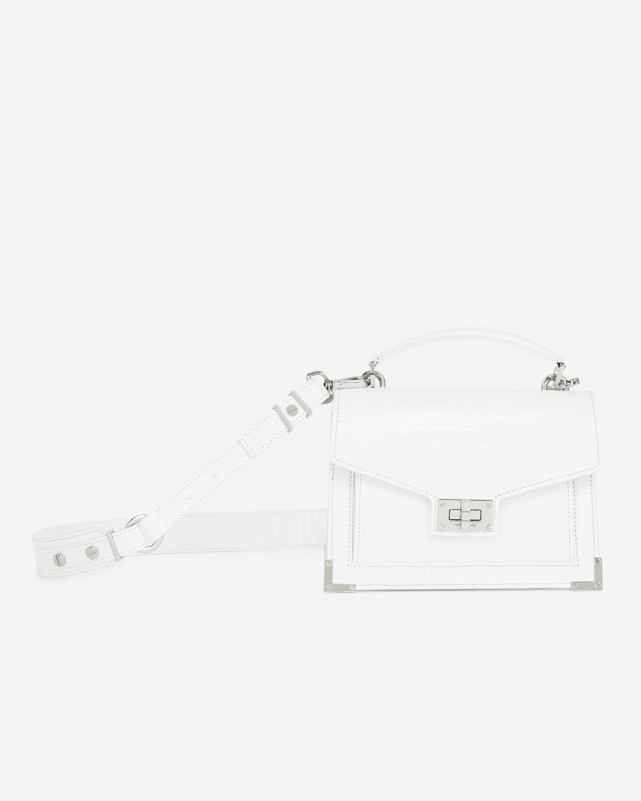 The Kooples WOMEN WHITE small white leather emily bag