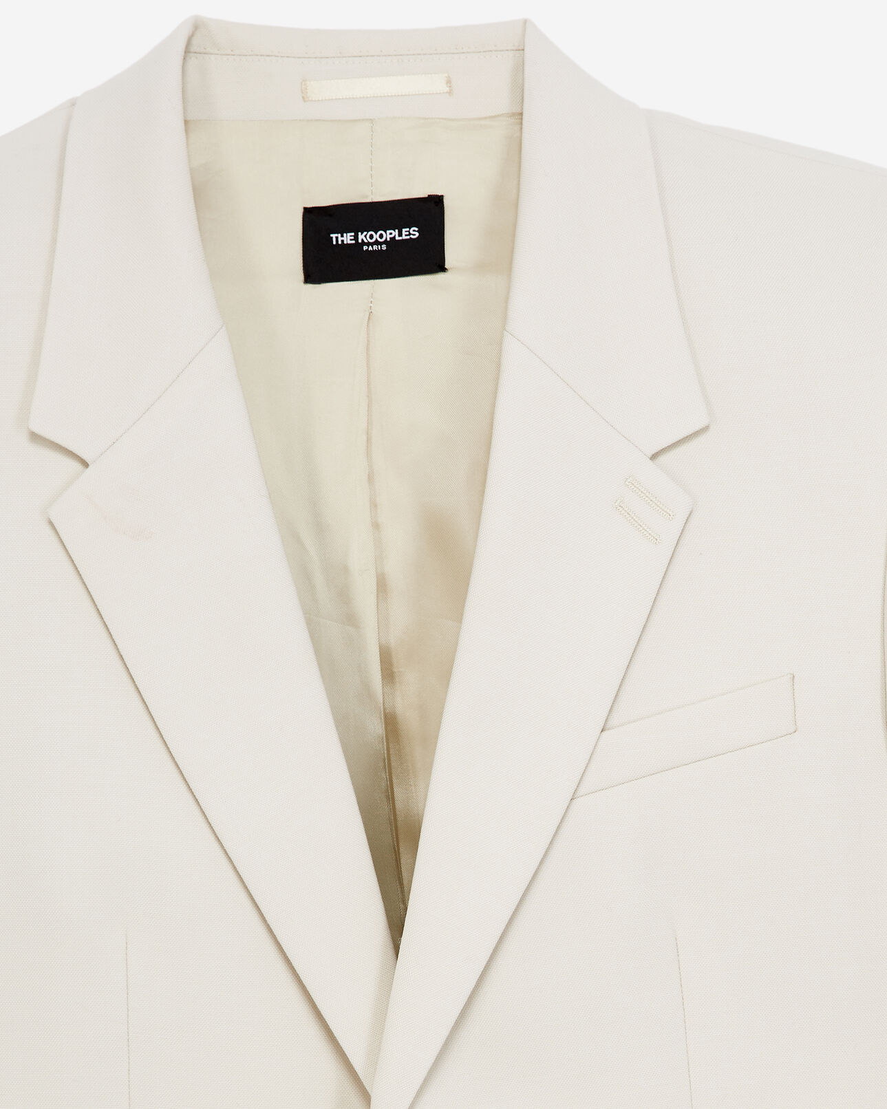 The Kooples MEN ECRU ecru jacket with covered buttons
