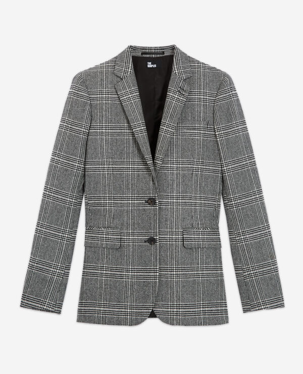 karierte jacke aus wolle