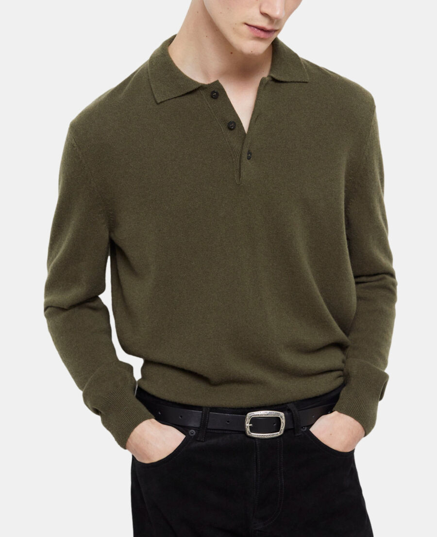 khaki cashmere sweater