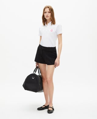 The Kooples F WHITE white mandarin collar polo shirt