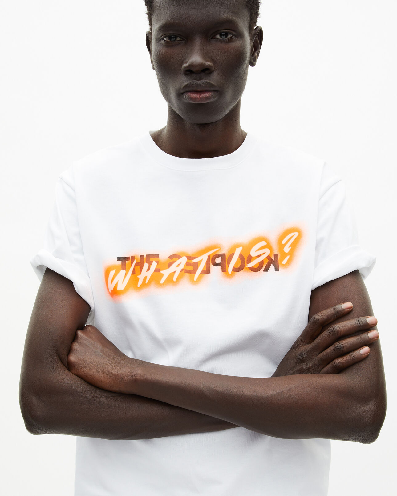 The Kooples HOMME WHITE t-shirt what is néon blanc