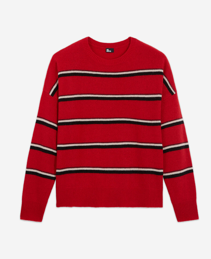 red cashmere sweater