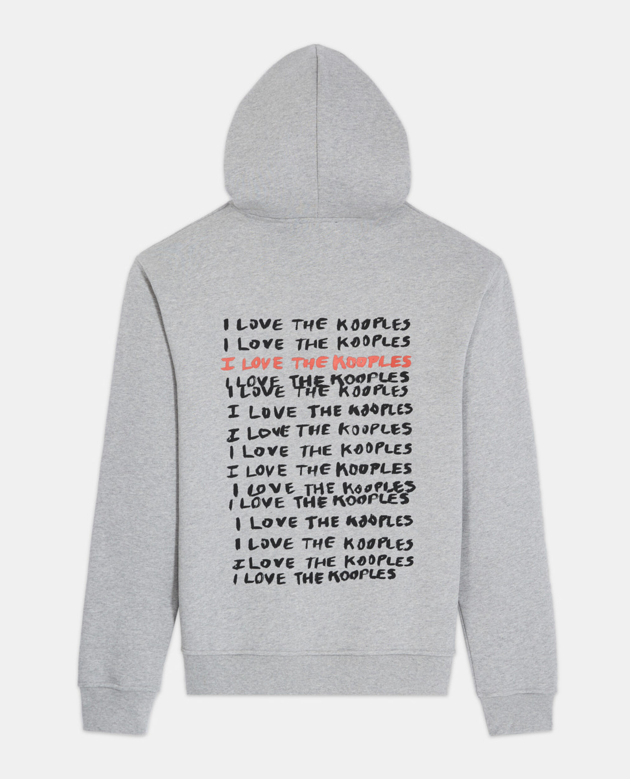 Sweatshirt I Love Kooples gris, GREY MELANGE, hi-res image number null