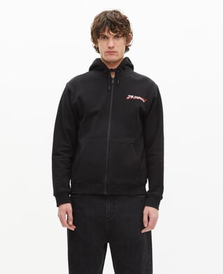 The Kooples HOMME BLACK sweatshirt zipp&eacute; &agrave;&nbsp;capuche what is noir