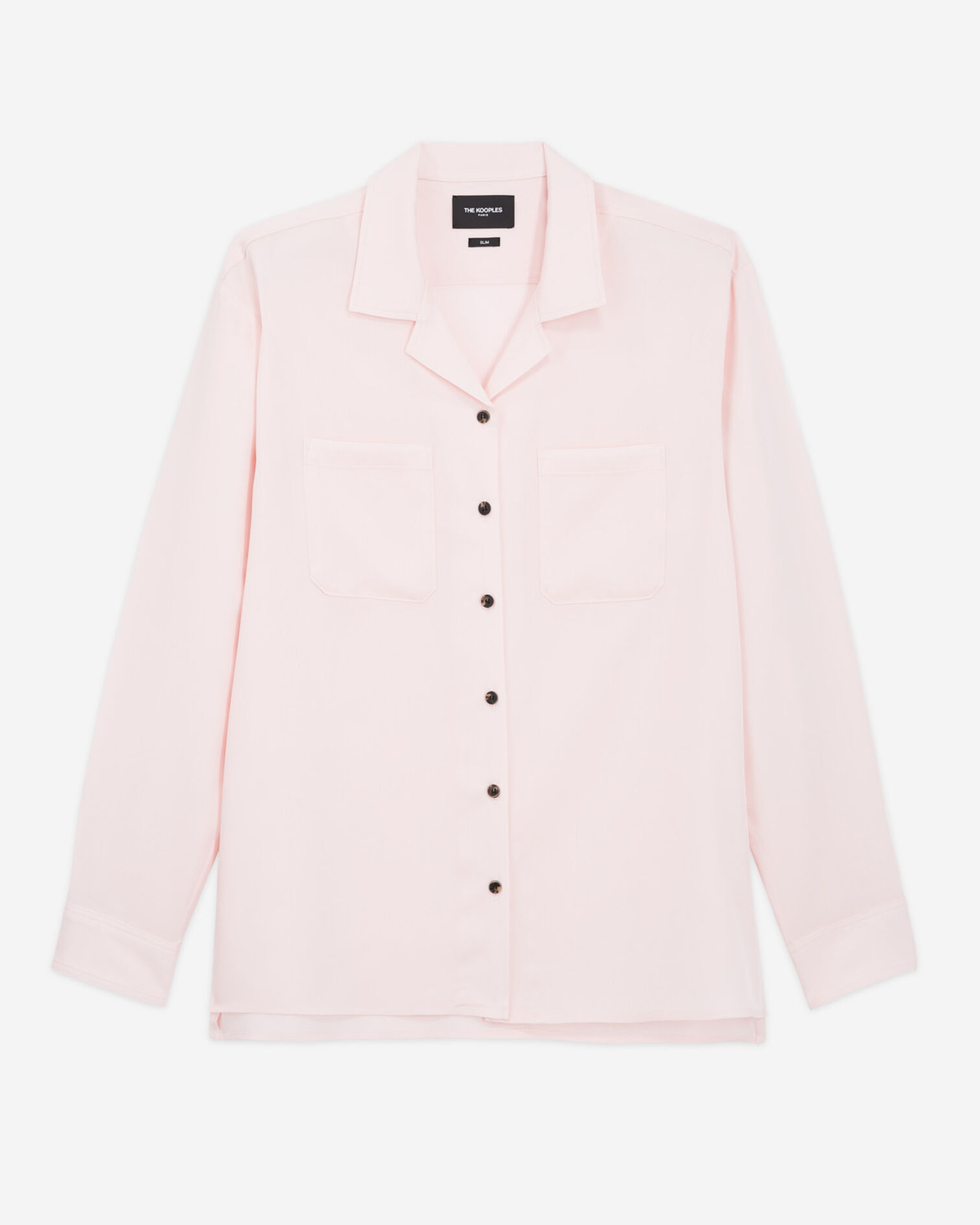 Camisa oversize rosa tencel abotonada, PINK, hi-res image number null