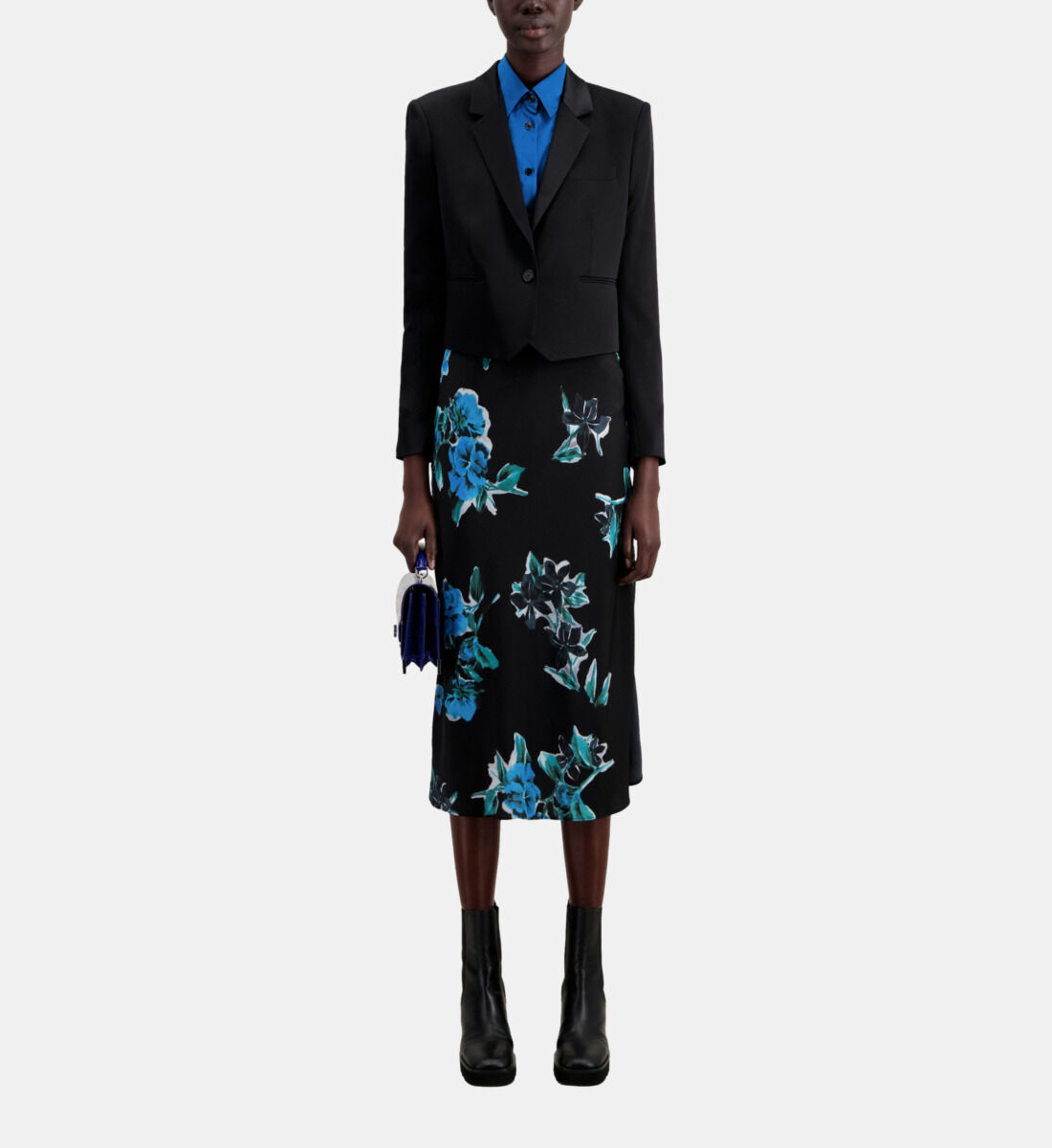 Short black blazer ladies best sale