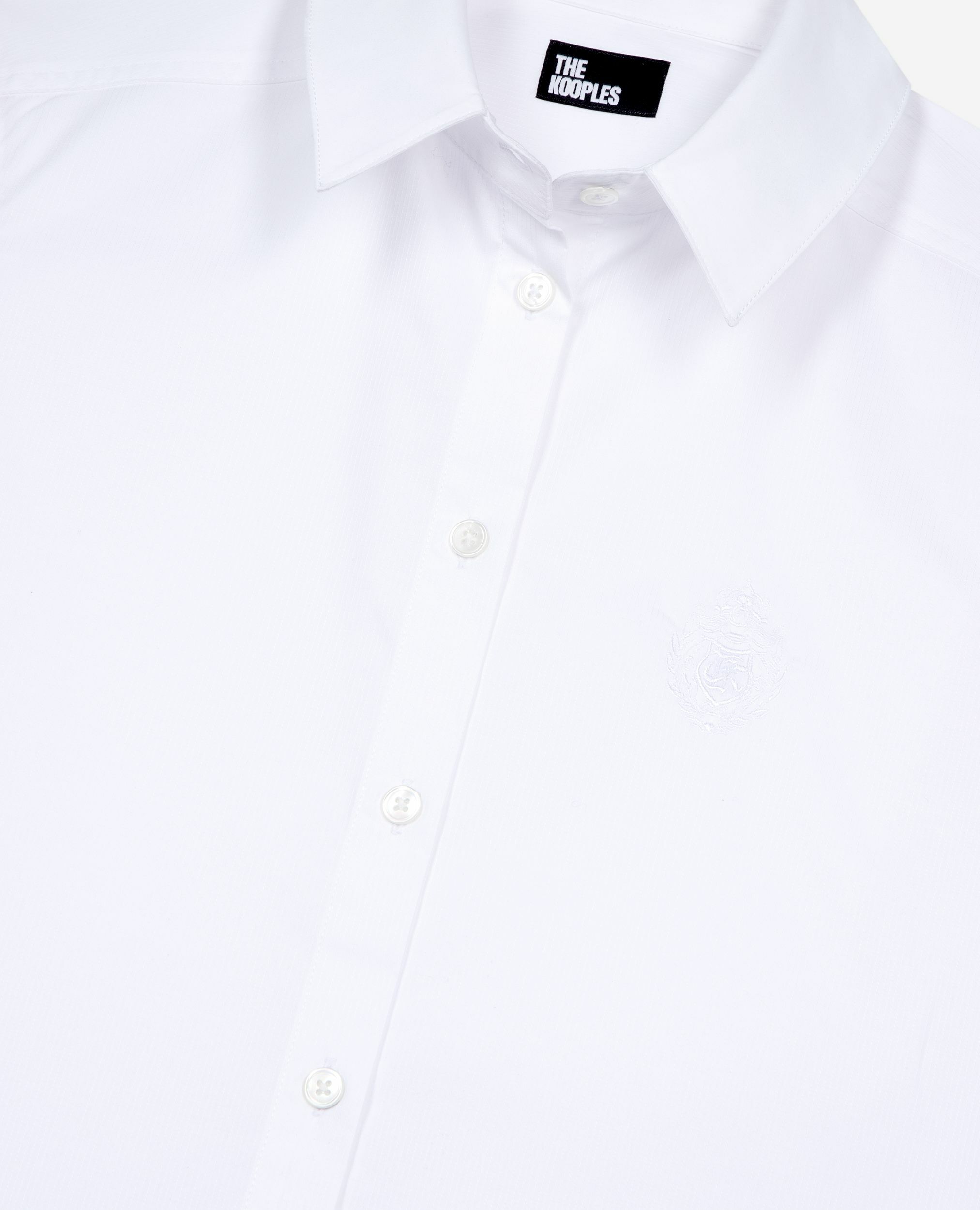 Chemise courte en popeline blanche, WHITE, hi-res image number null