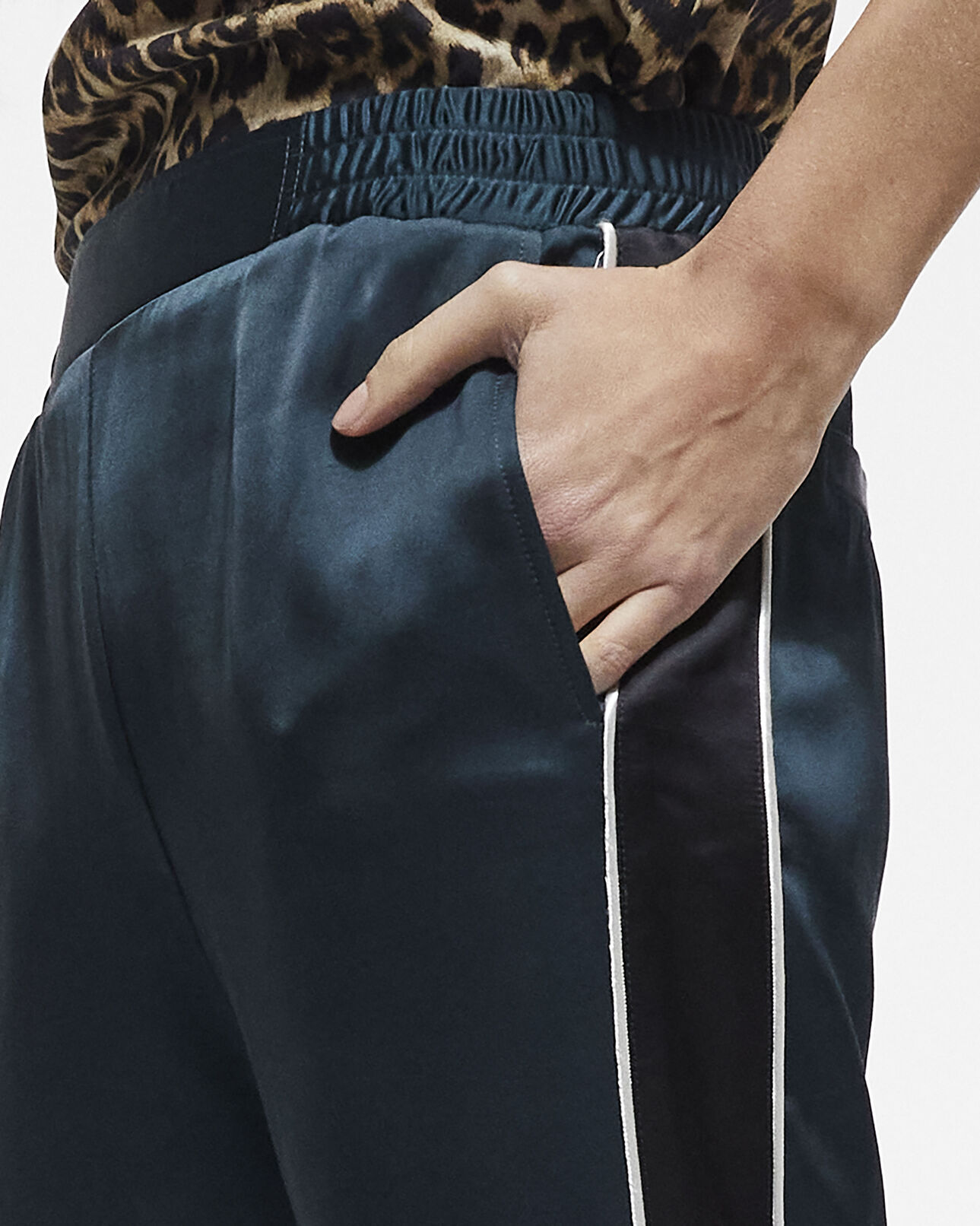 The Kooples WOMEN GREEN NAVY khaki joggers
