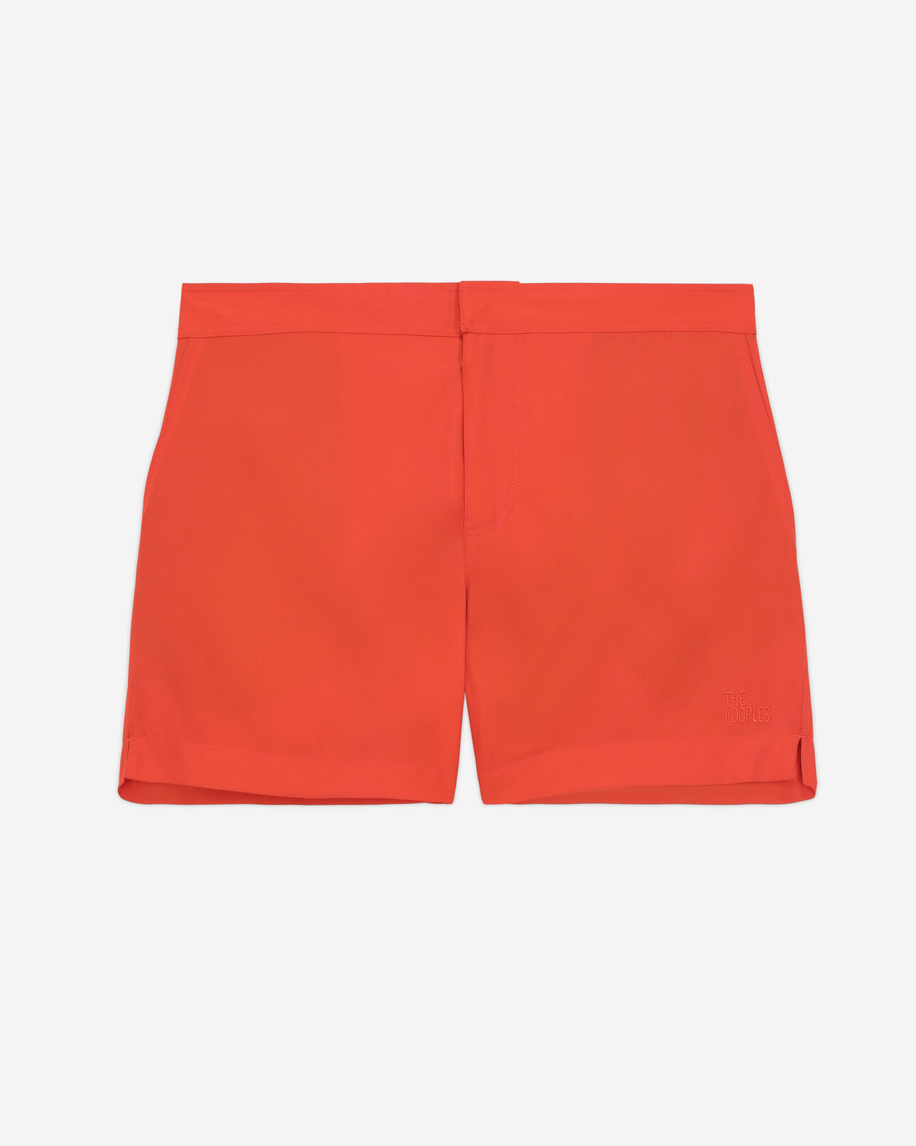 The Kooples H PUMPKIN orange swim shorts with logo