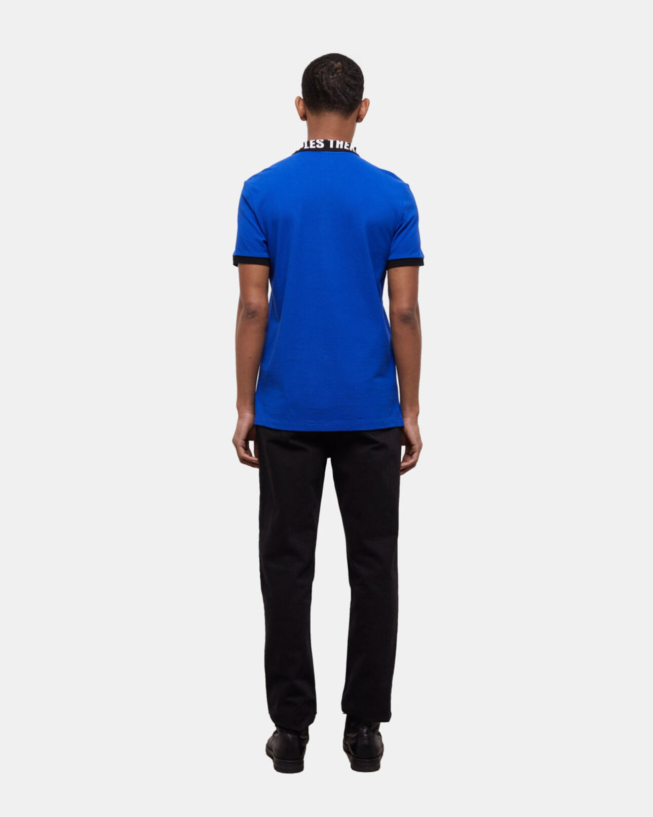 The Kooples HERREN BLUE ELECTRIC blaues poloshirt
