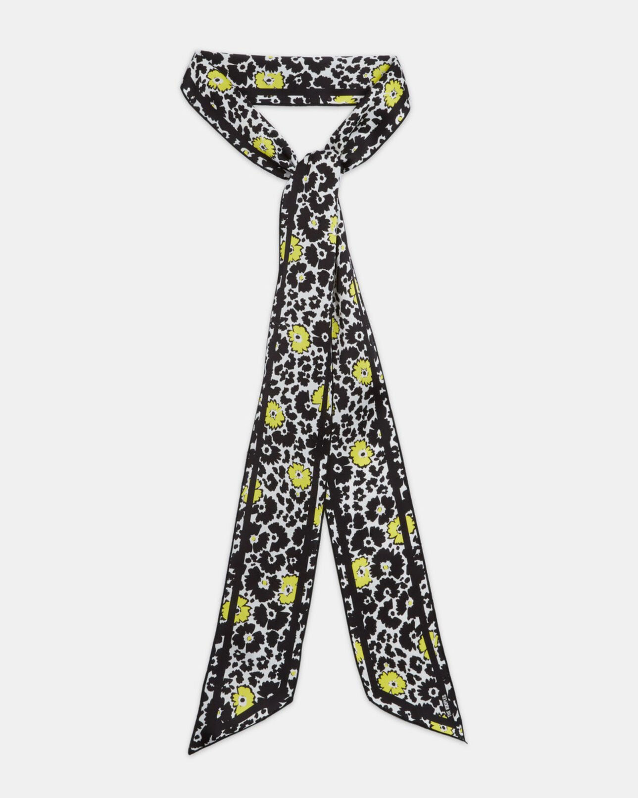 The Kooples MIXTE ECRU / YELLOW foulard fleuri