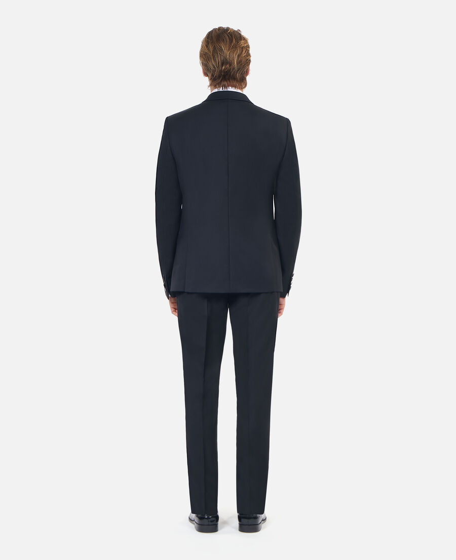 The Kooples MEN BLACK black wool suit fitted jacket