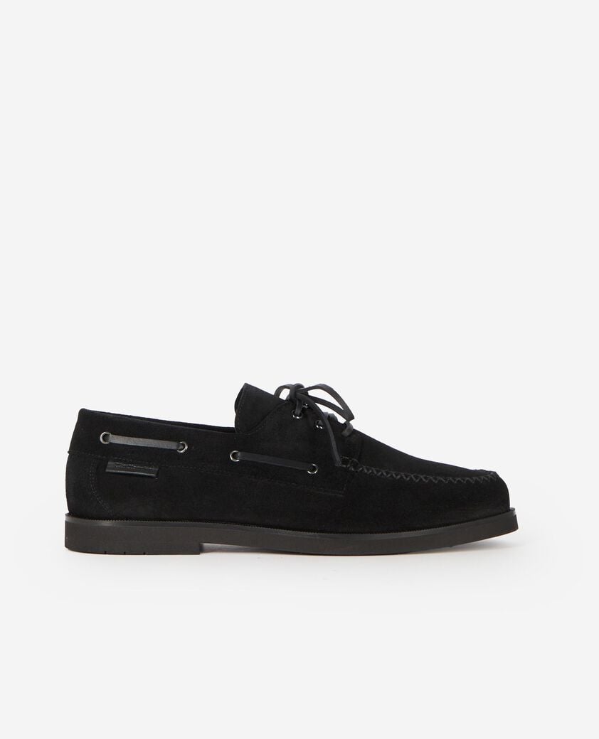 The Kooples MEN BLACK black suede loafers